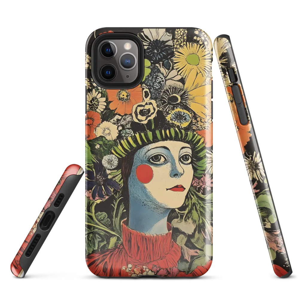 Floral Whimsy: A Portrait of Nature's Embrace | Phone Case |  11 Pro Max | Tough Case | Glossy