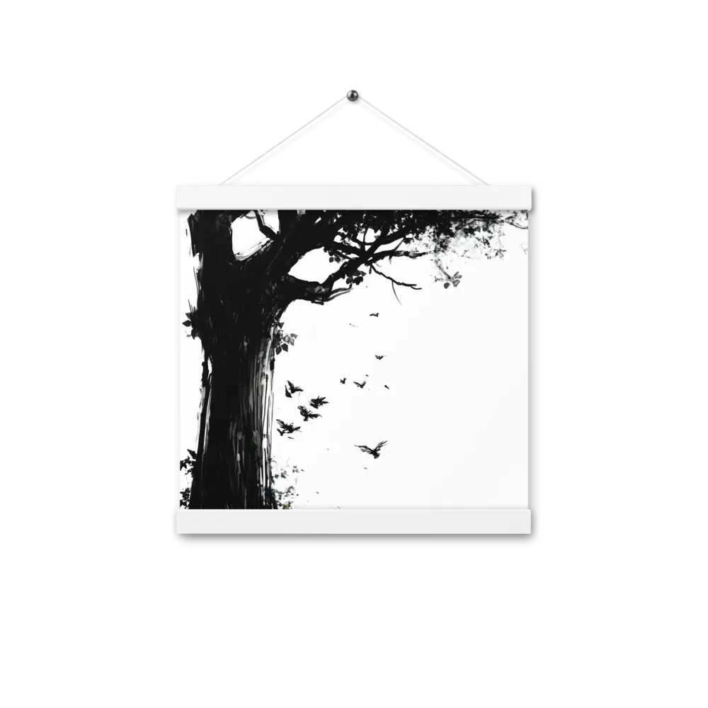 Whispers of Nature | Poster With White Wood Hanger | 12″×12″
