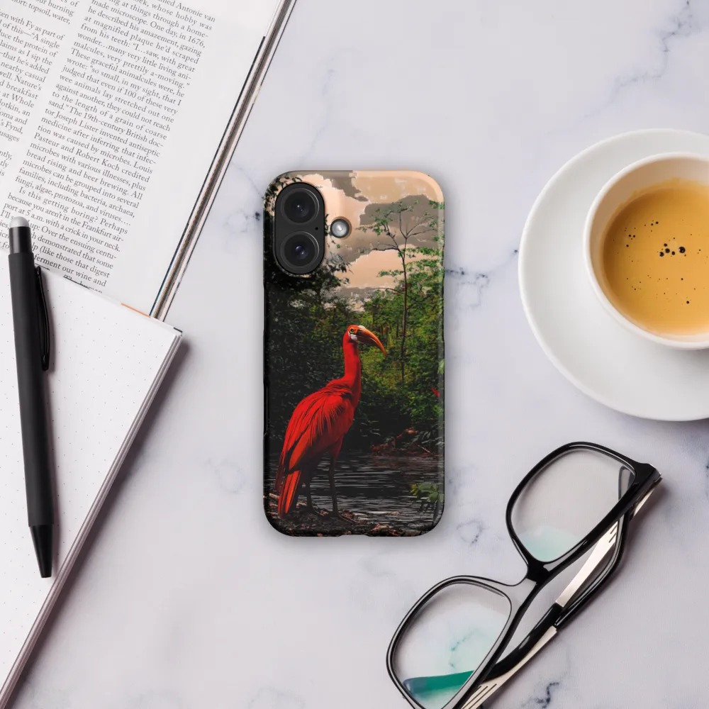 Enigmatic Elegance: The Scarlet Observer