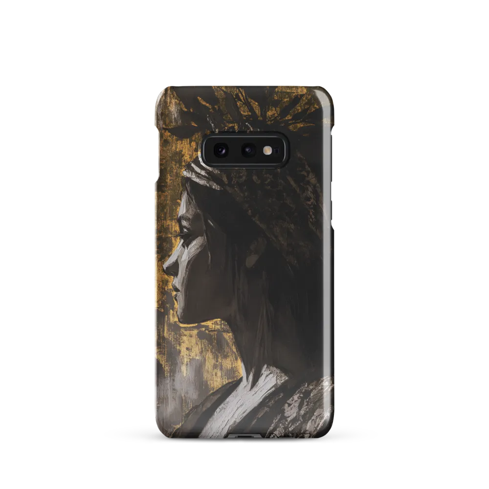 Golden Elegance: A Modern Profile Portrait