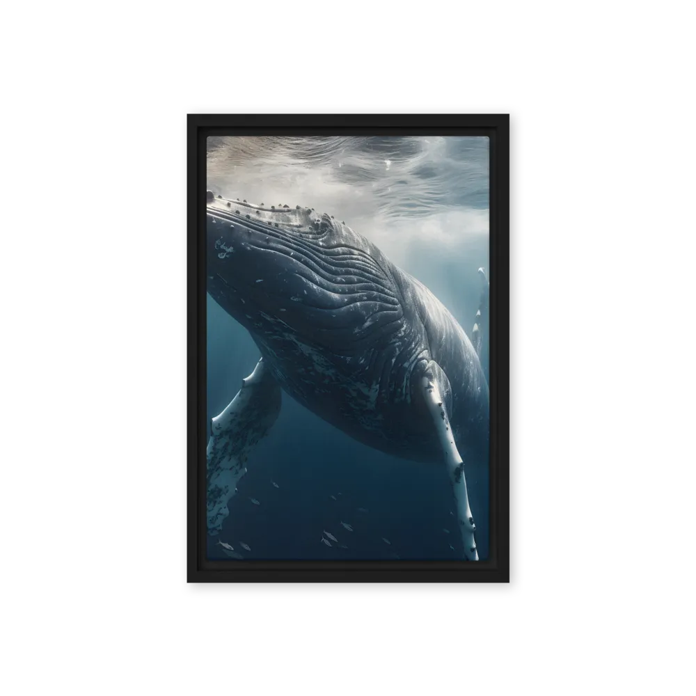 Graced by the Depths | Canvas with Black Frame | 12″×18″