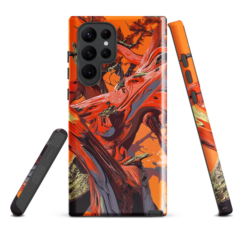 Life in Motion: An Abstract Tree | Phone Case |  S22 Ultra | Tough Case | Glossy