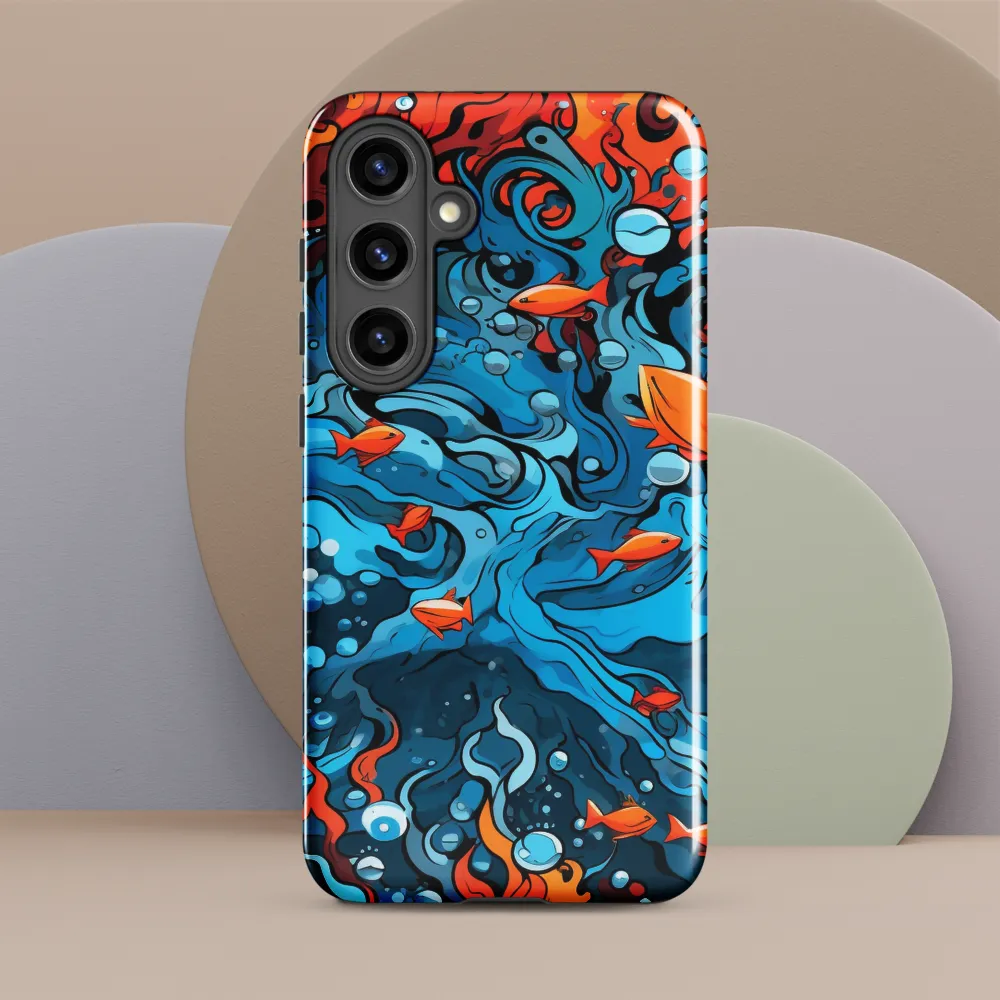 Fluid Harmony: Ocean and Flames