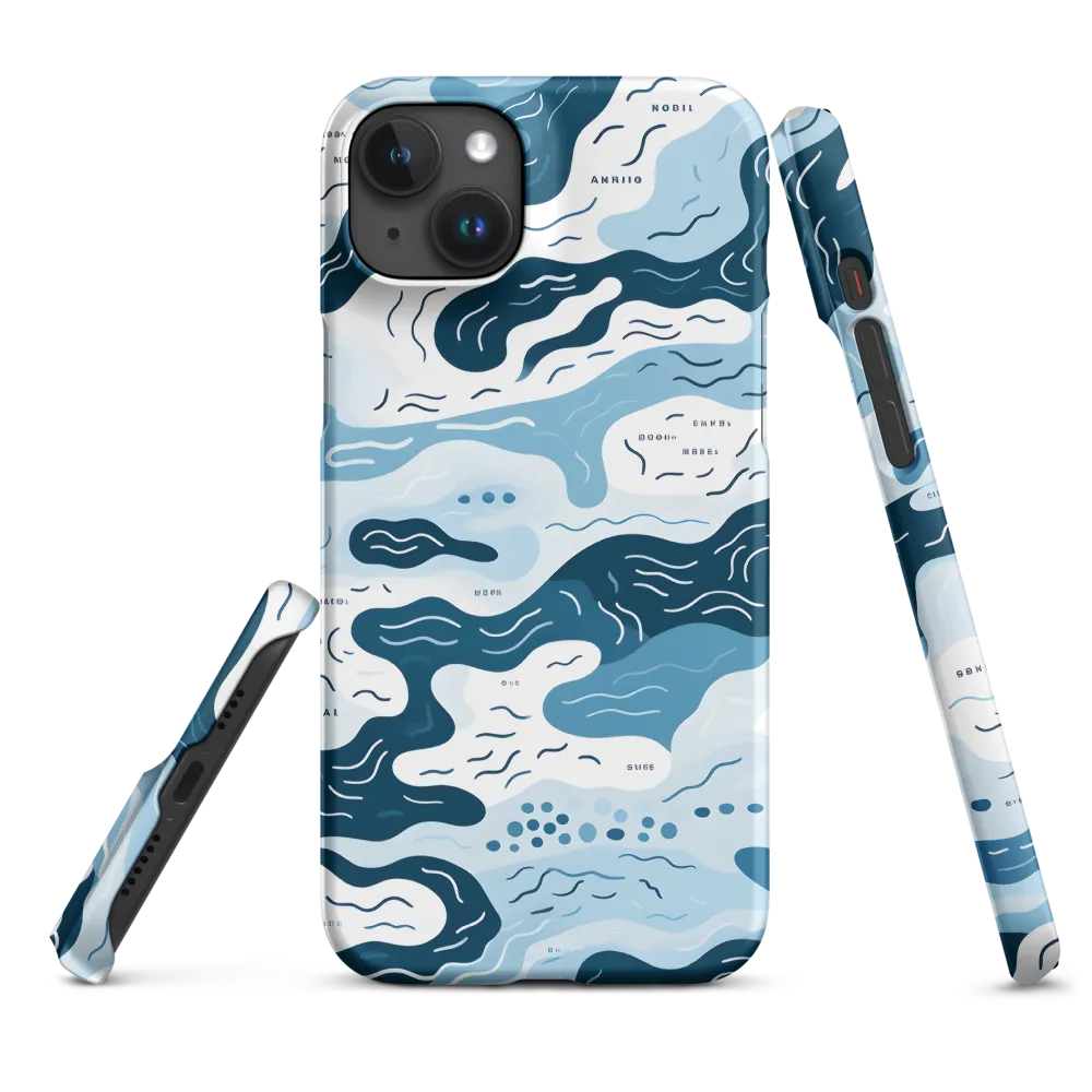 Flowing Waters: An Abstract Journey | Phone Case |  15 Plus | Snap Case | Matte