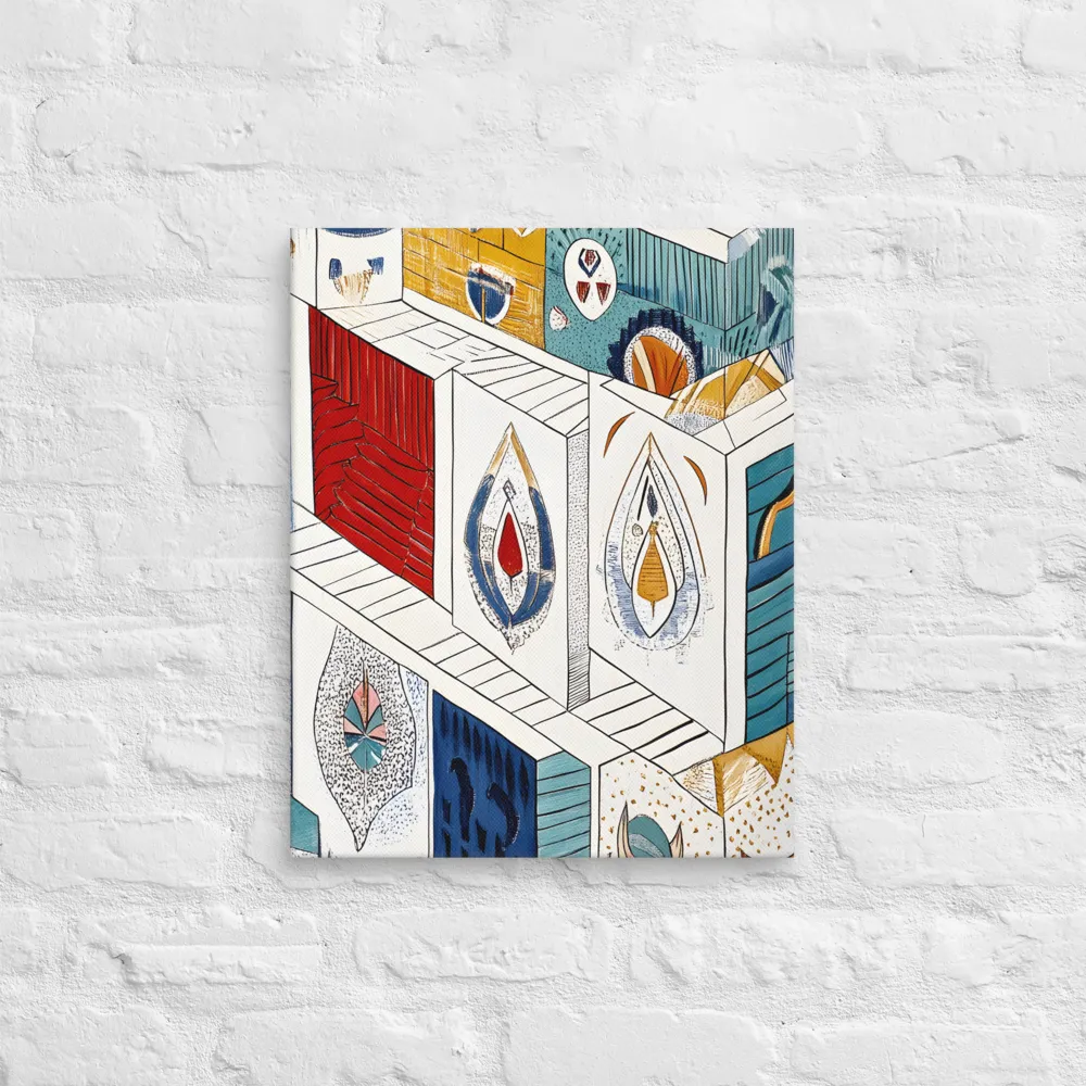 Symphony of Geometric Harmony | Canvas | 16″×20″