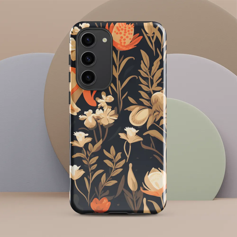 Floral Harmony: A Dance in the Dark