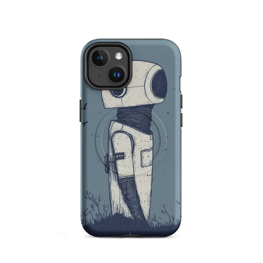 Contemplative Robot in a Barren Landscape