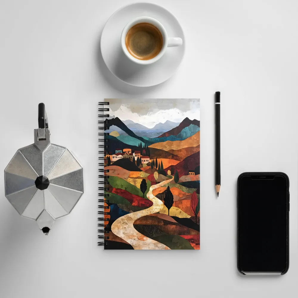 Harmony in Colorful Hills | Spiral Notebook