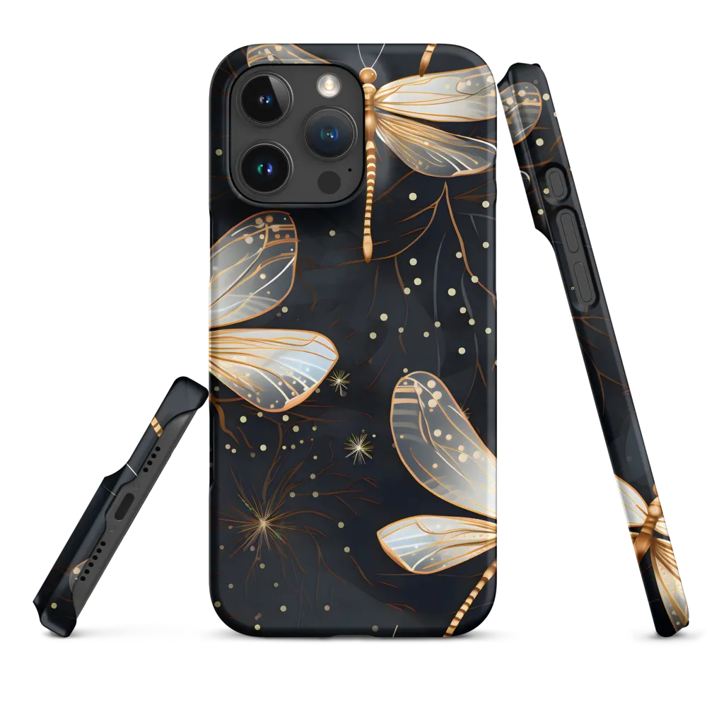 Ethereal Dance: Dragonflies in a Midnight Garden