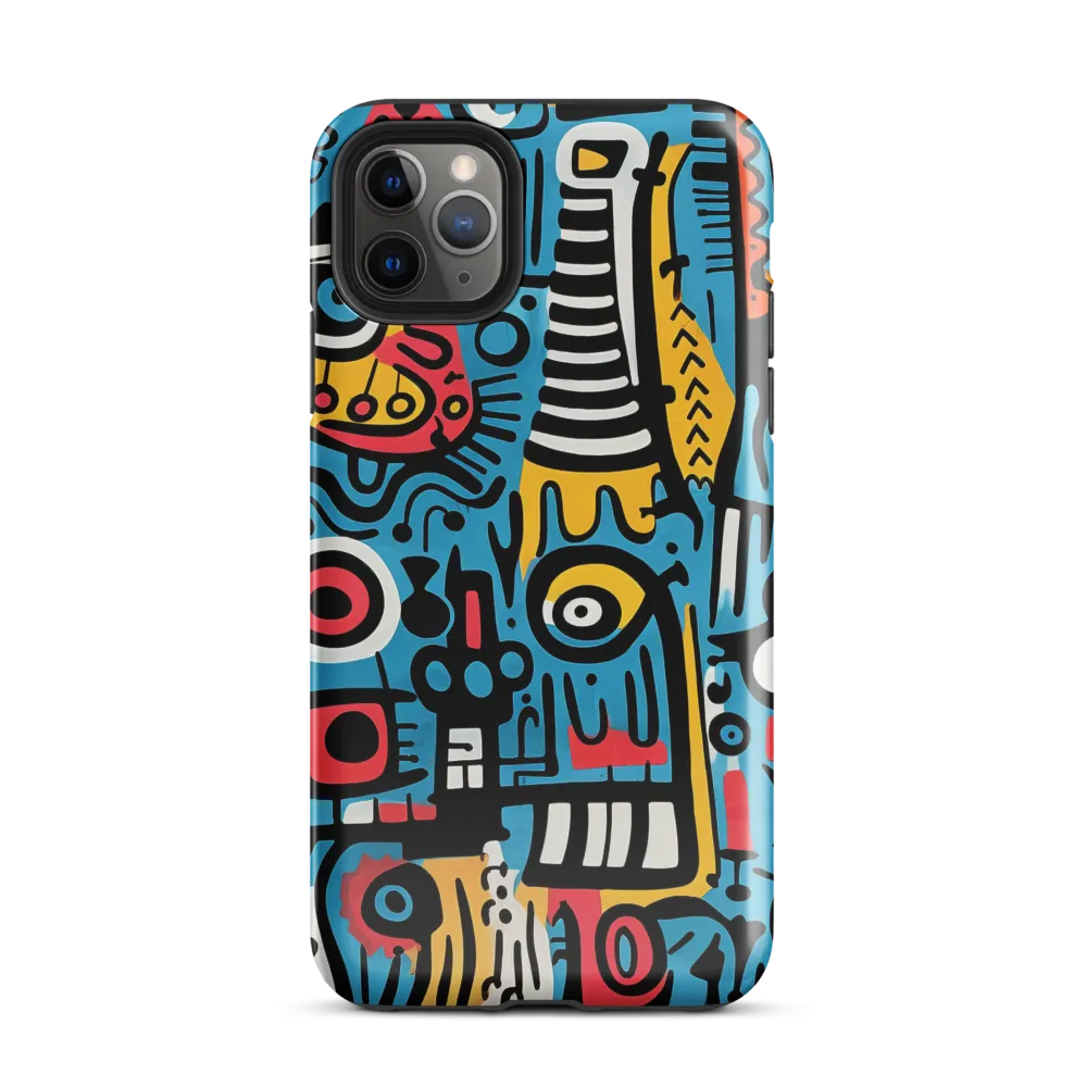 Intricate Playfulness in Geometric Abstract | Phone Case |  11 Pro Max | Tough Case | Glossy