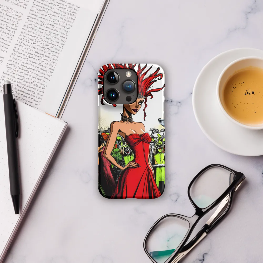 Fiery Elegance: A Fashion Statement | Phone Case |  15 Pro | Snap Case | Matte