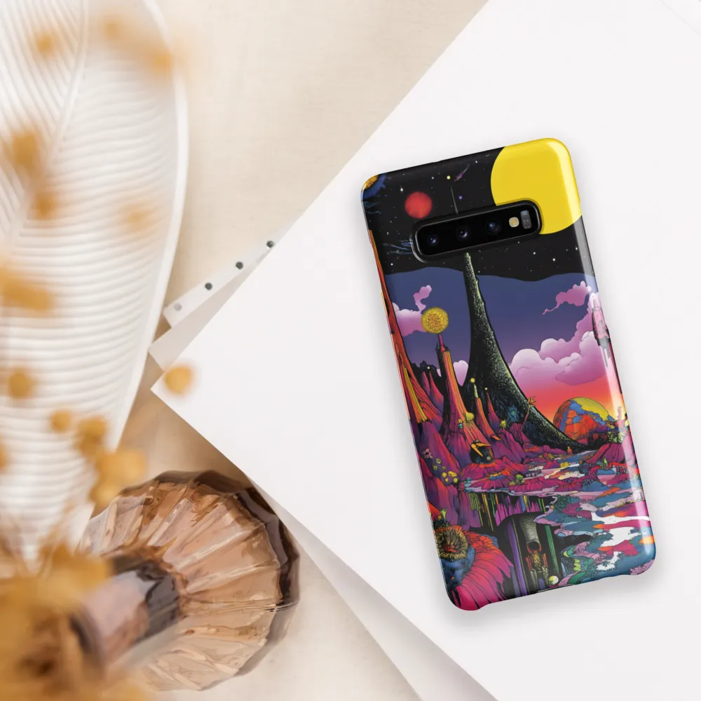 Celestial Dreams: A Journey Through an Alien Landscape | Phone Case |  S10 Plus | Snap Case | Glossy