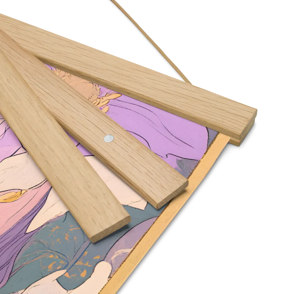 Harmony in Bloom | Poster With Oak Wood Hanger | 16″×16″
