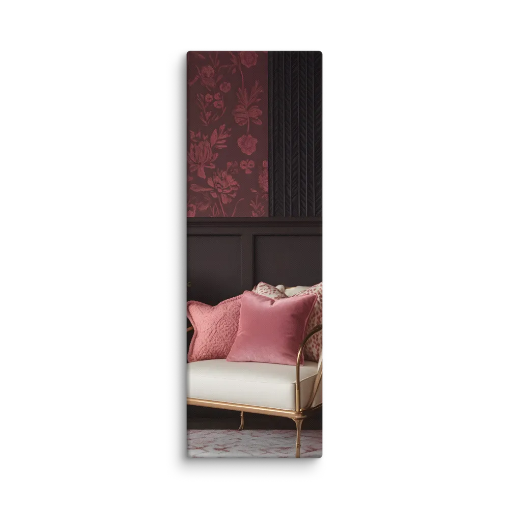 Elegance in Contrast: A Modern Interior Design | Canvas | 12″×36″