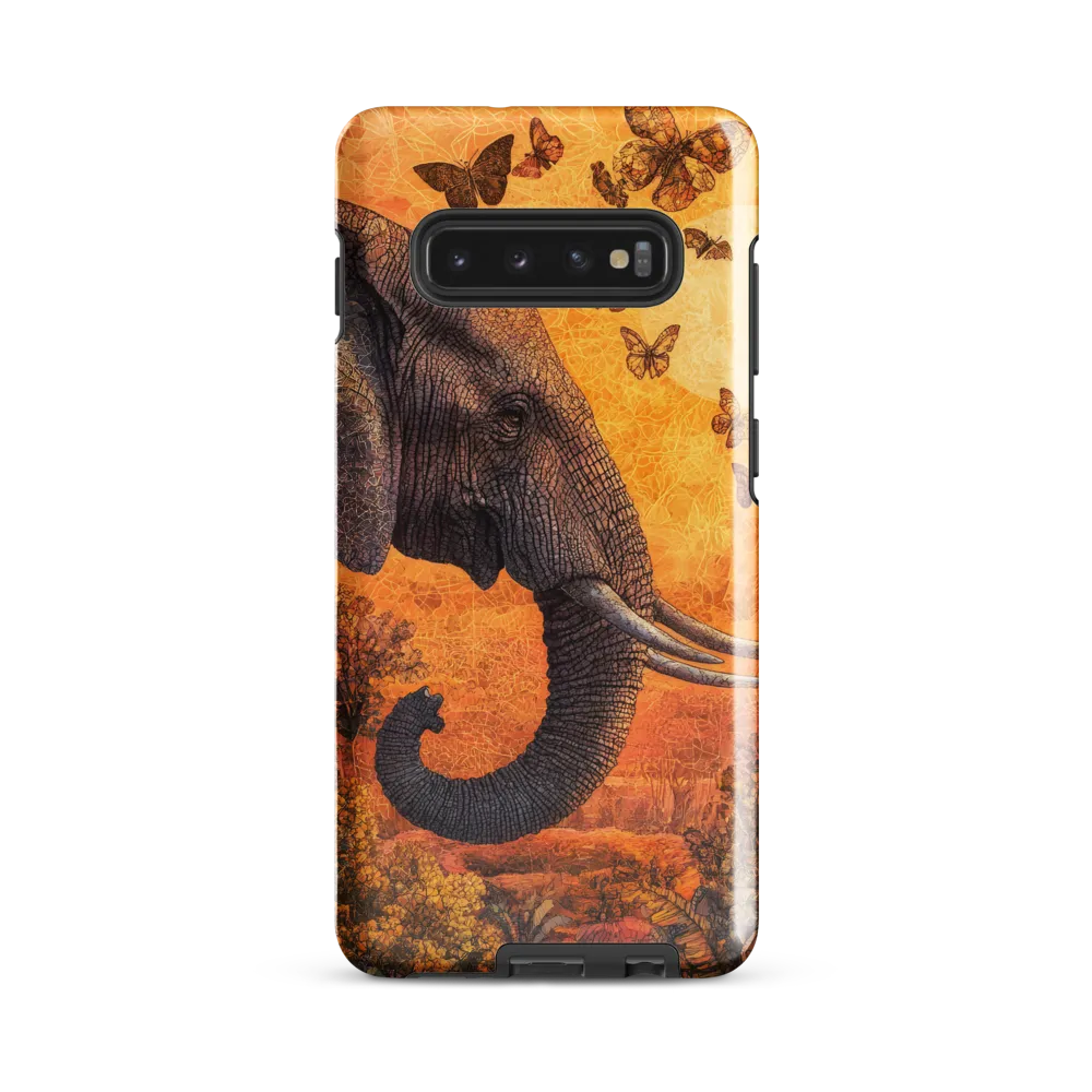 Whispers of the Wild: The Serene Elephant | Phone Case |  S10 Plus | Tough Case | Glossy