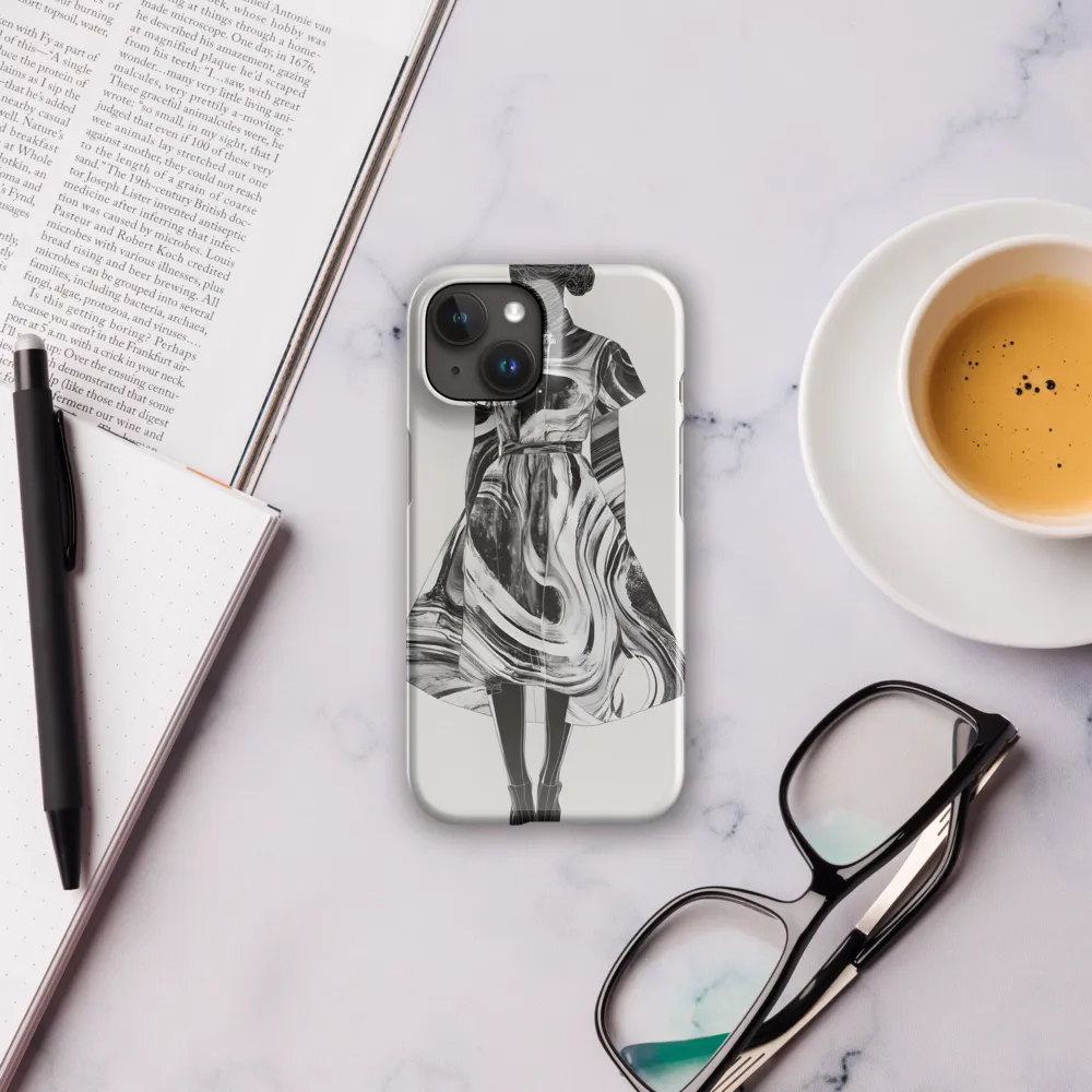 Marbled Shirt Dress — Monochrome Silhouette