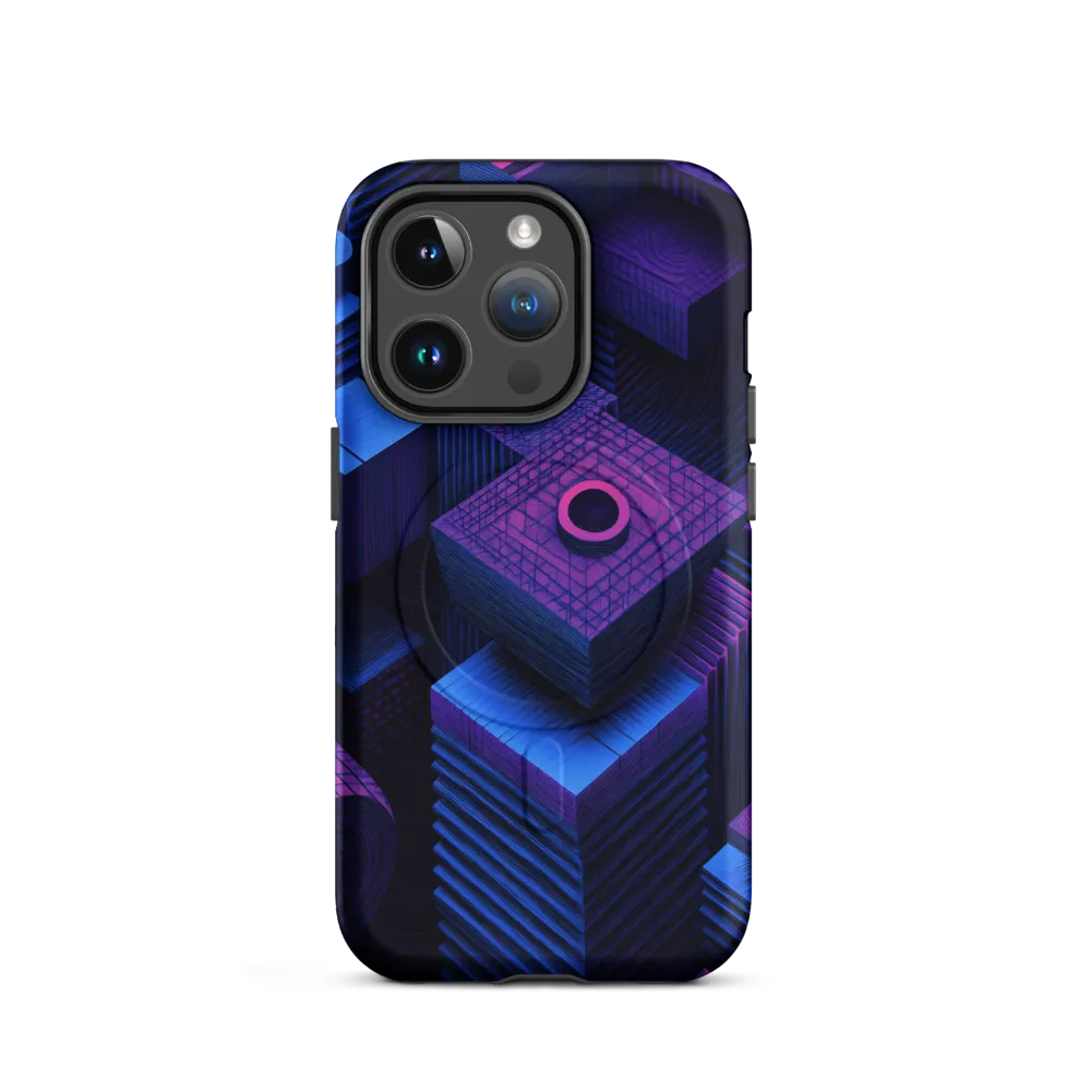 Geometric Dreams in Blue and Purple