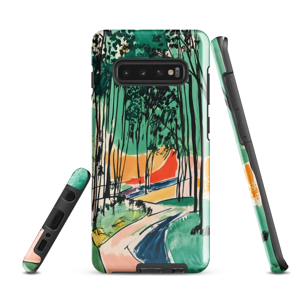 Winding Path Through the Forest | Phone Case |  S10 Plus | Tough Case | Glossy