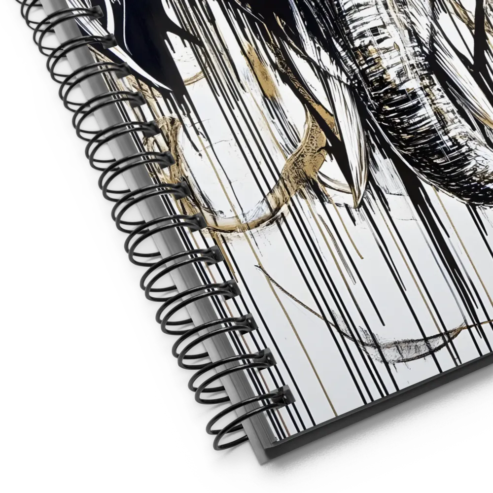 Majestic Elegance: The Heart of an Elephant | Spiral Notebook