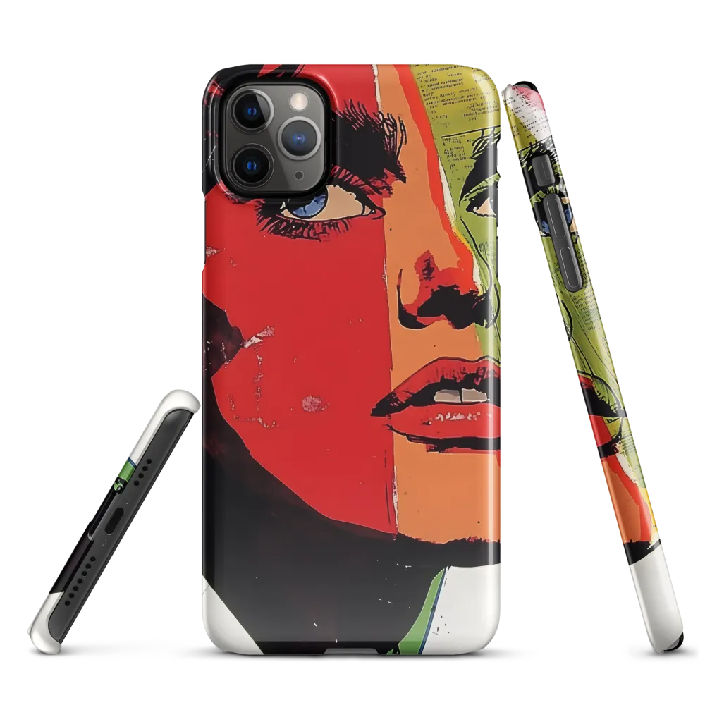 Vibrant Expressions: A Pop Art Portrait | Phone Case |  11 Pro Max | Snap Case | Glossy