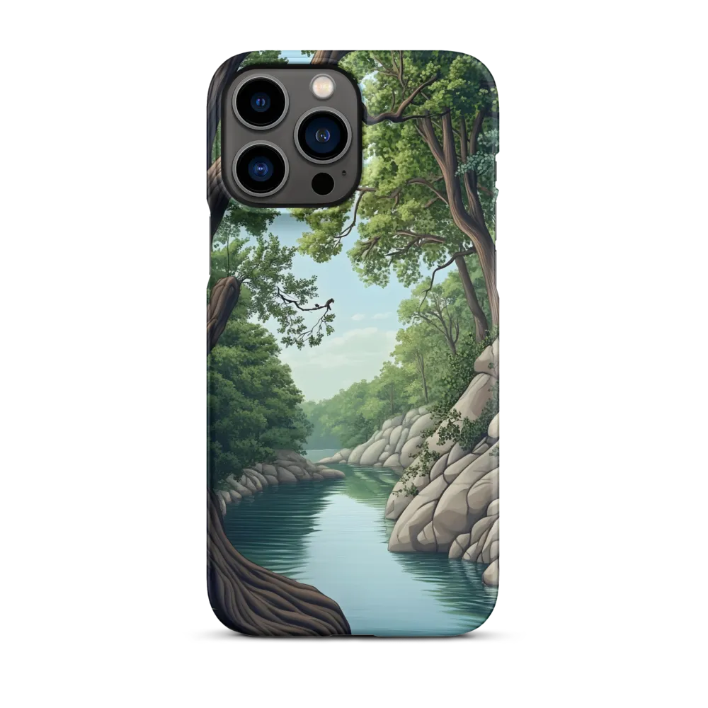 Tranquil Reflections: A Serene River Landscape