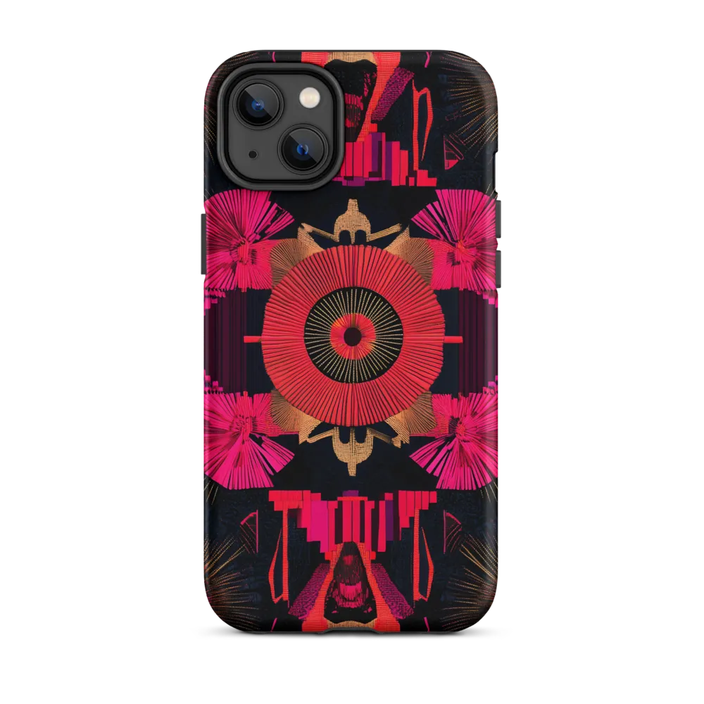 Dynamic Geometric Symphony | Phone Case |  14 Plus | Tough Case | Matte