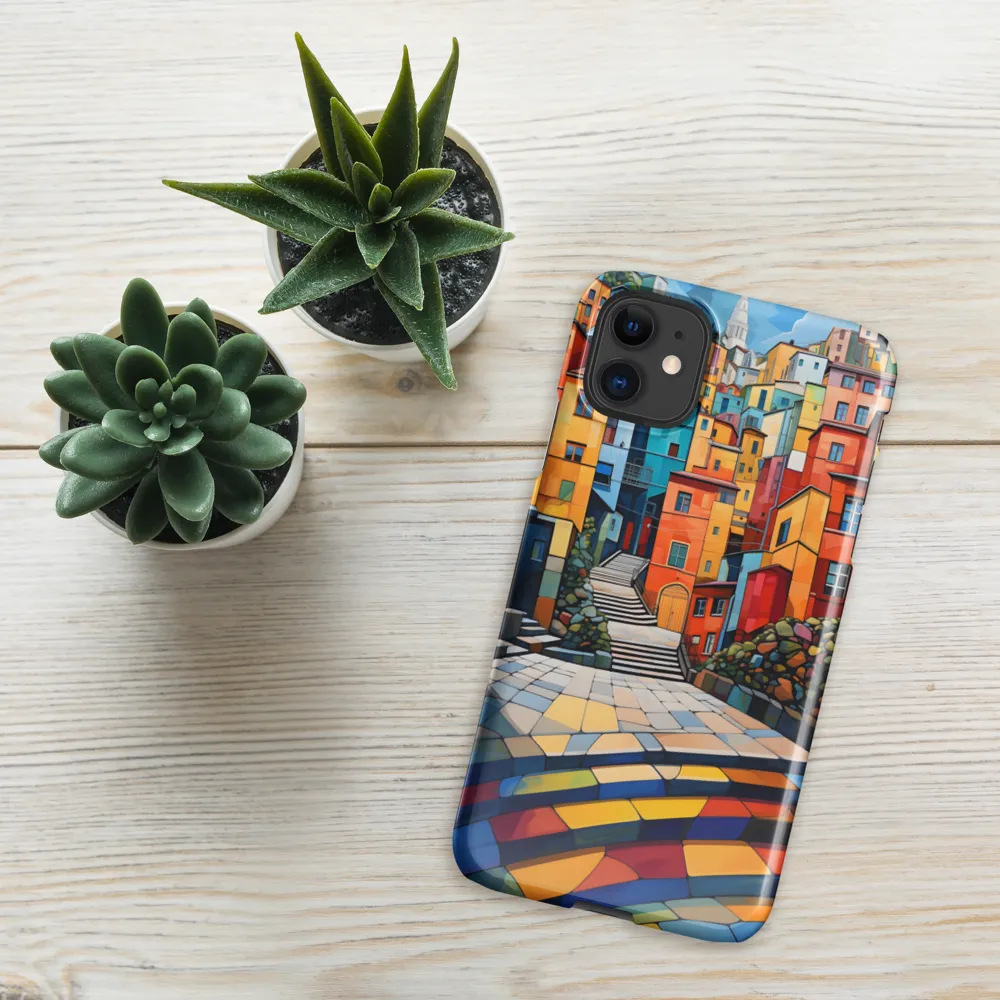 Vibrant Village: A Cubist Journey