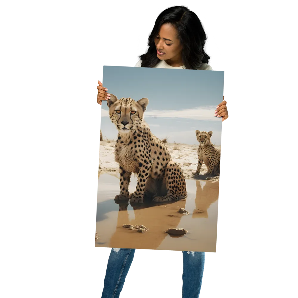 Silent Watchers of the Savanna | Metal Print | 20″×30″