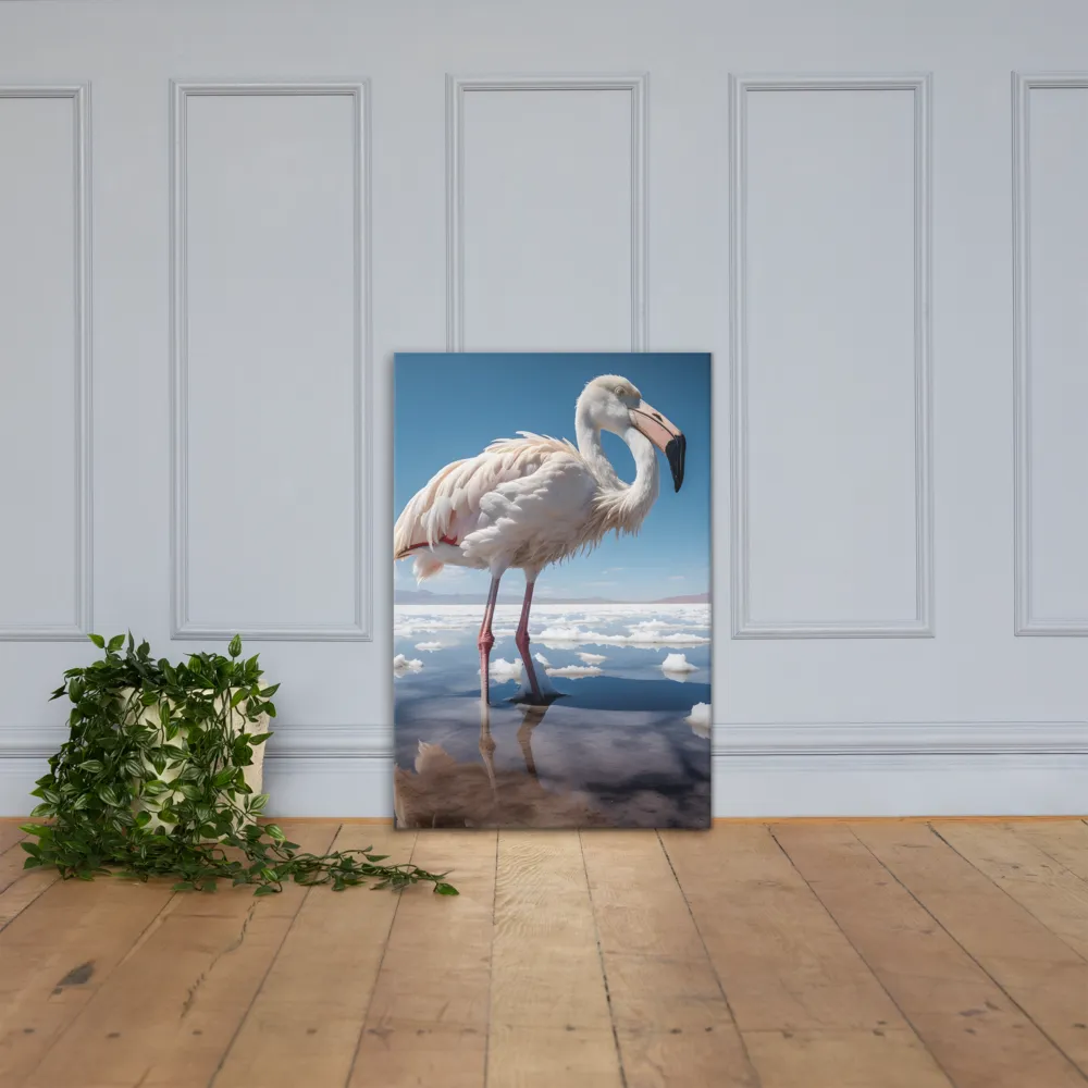 Graceful Solitude of a Flamingo