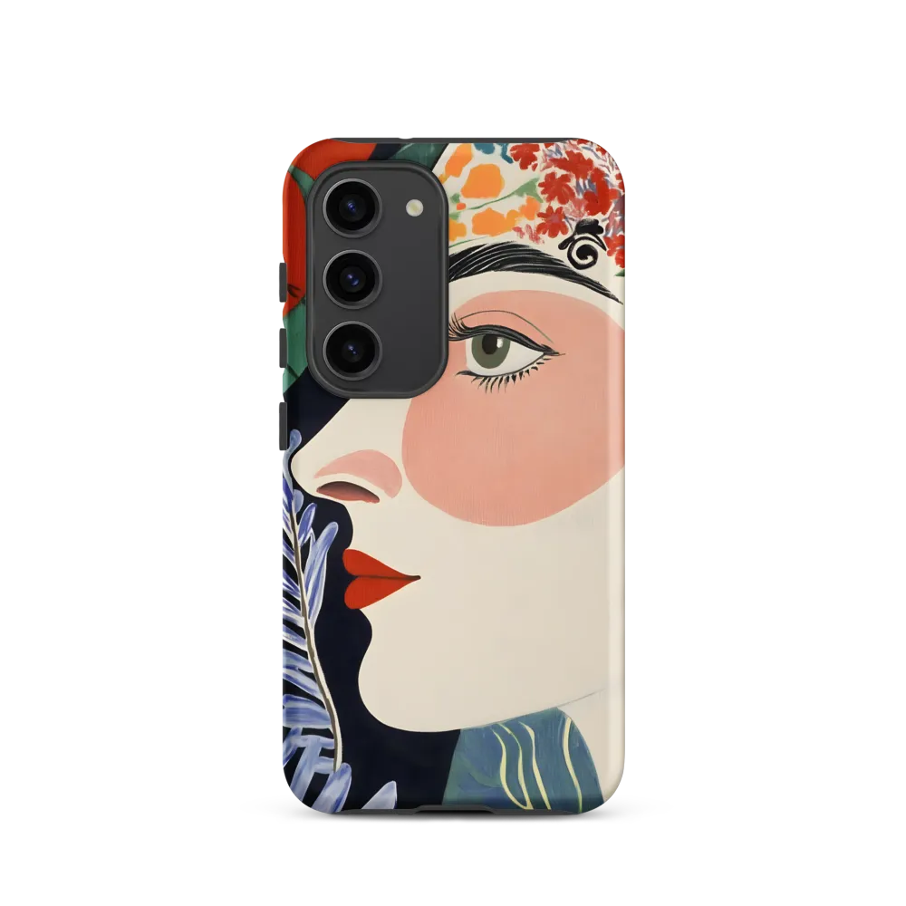 Floral Serenade: A Modern Portrait