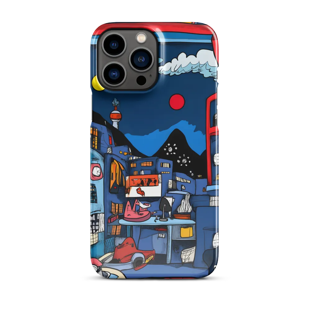 Whimsical Cityscape at Night