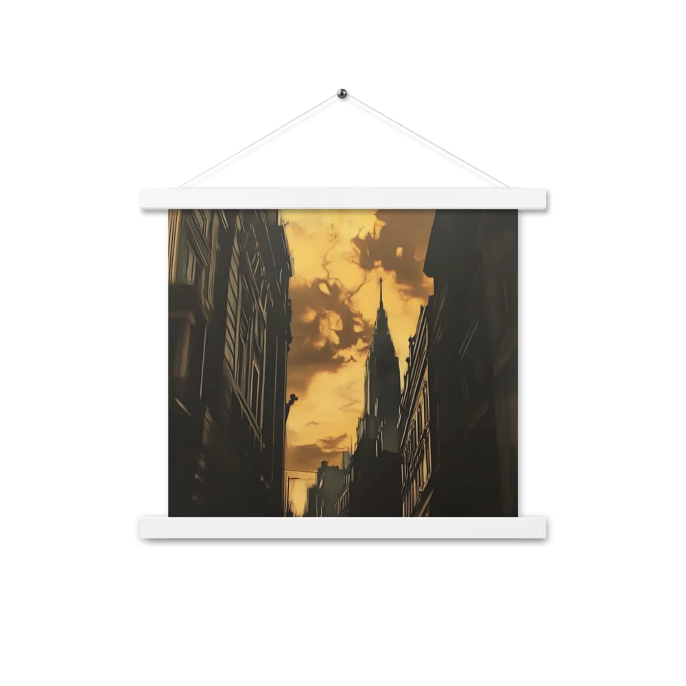 The Twilight Streets | Poster With White Wood Hanger | 14″×14″