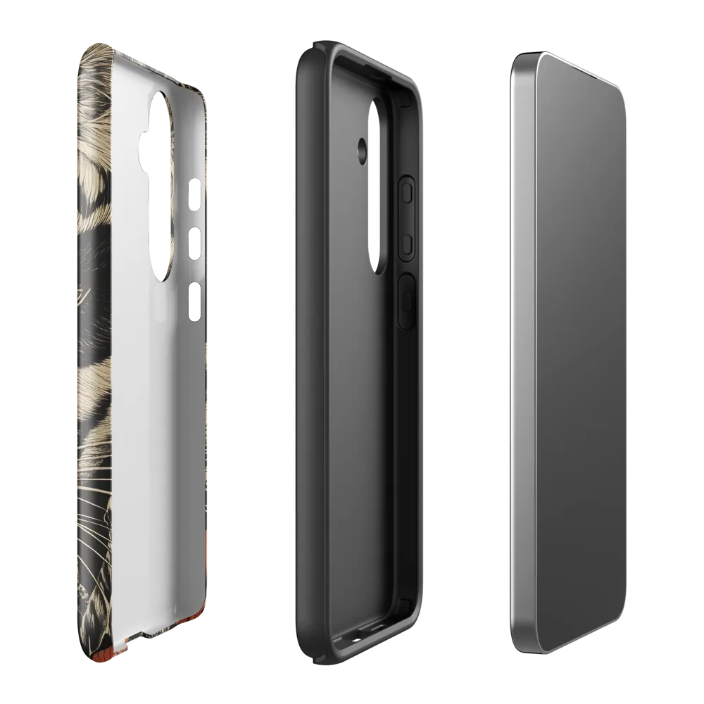 Feline Majesty: The Human-Leopard Connection | Phone Case |  S24 Plus | Tough Case | Glossy