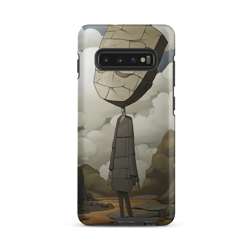 Whimsical Stone Figure in a Rocky Landscape | Phone Case |  S10 Plus | Tough Case | Matte