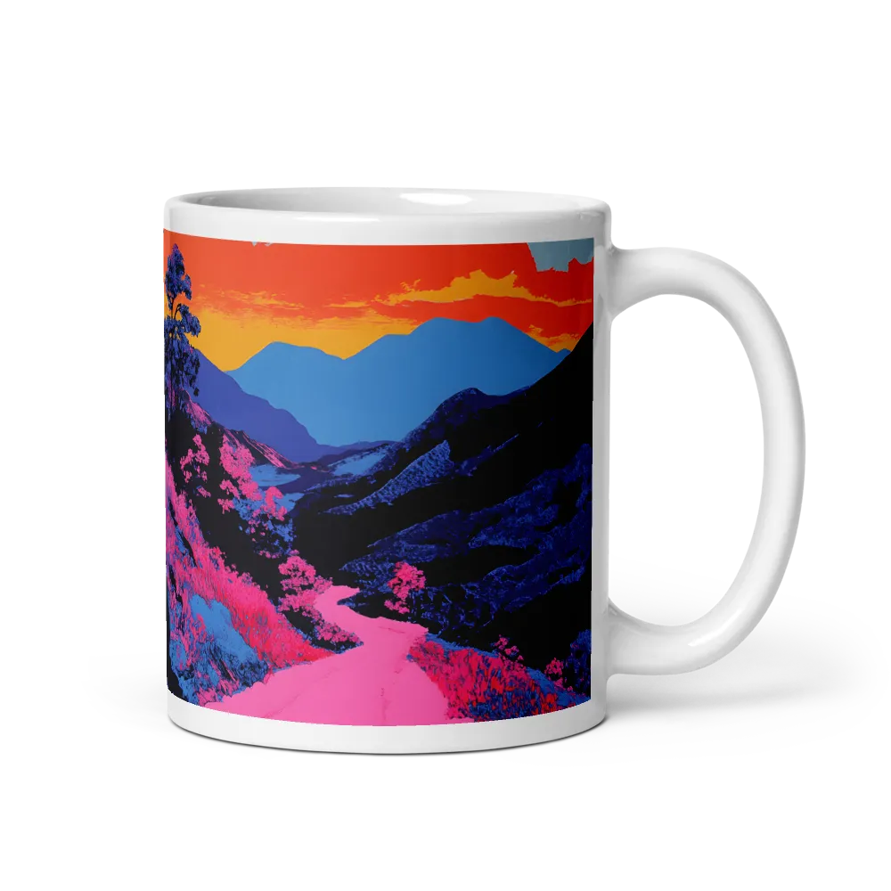 Ethereal Landscape in Vivid Hues | Mug with White inside | 11 oz