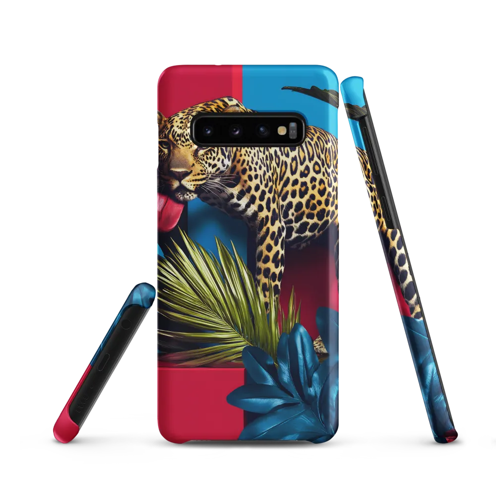 Playful Leopard in Vibrant Paradise
