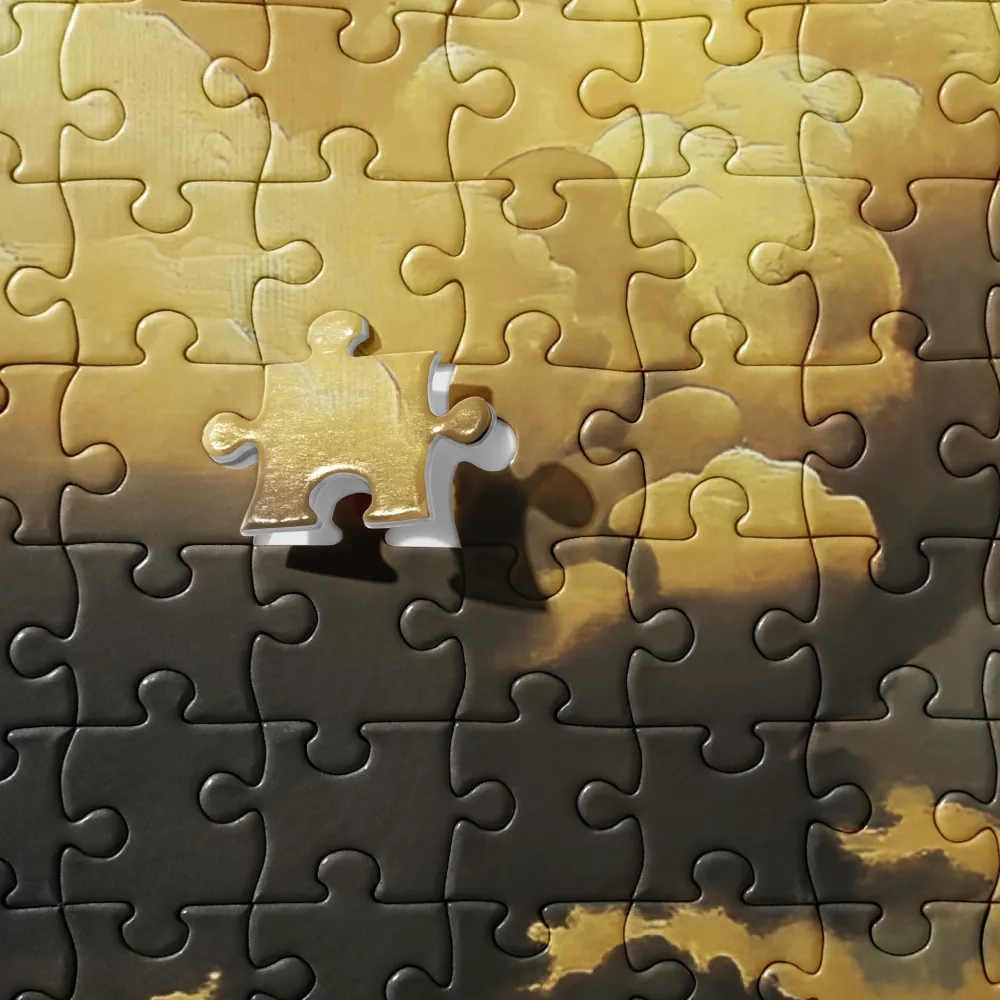 Golden Serenity in the Landscape | Jigsaw Puzzle | 252 pieces