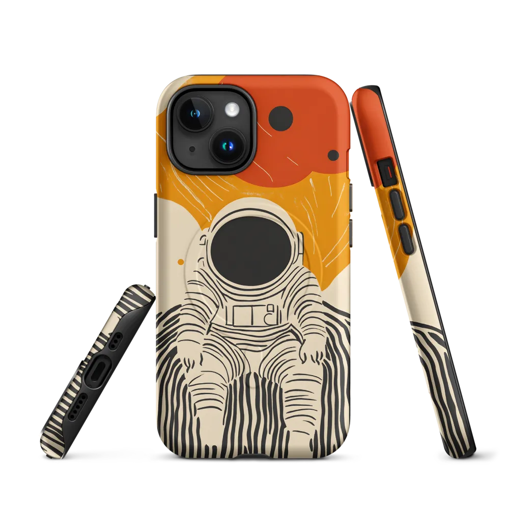 Astronaut in Cosmic Thoughts | Phone Case |  15 | MagSafe® Tough Case | Matte