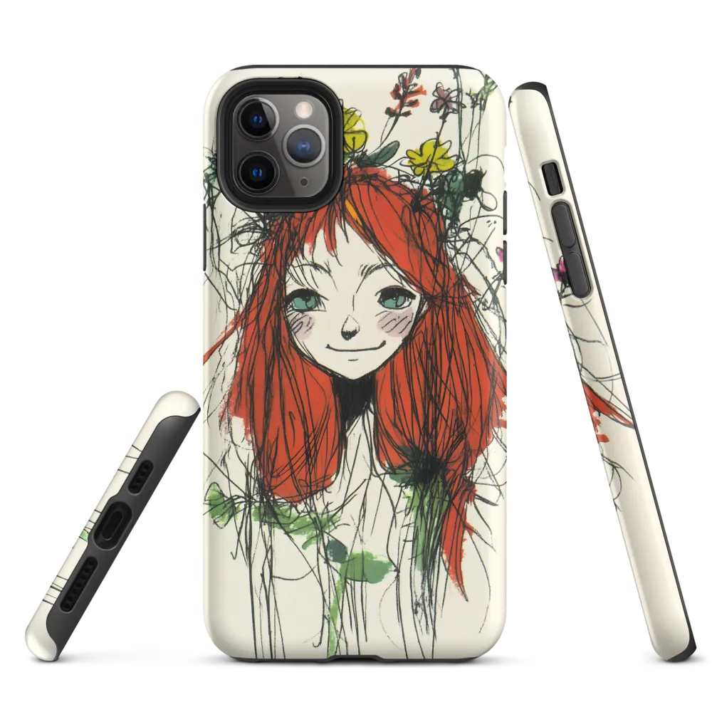Whimsical Floral Portrait