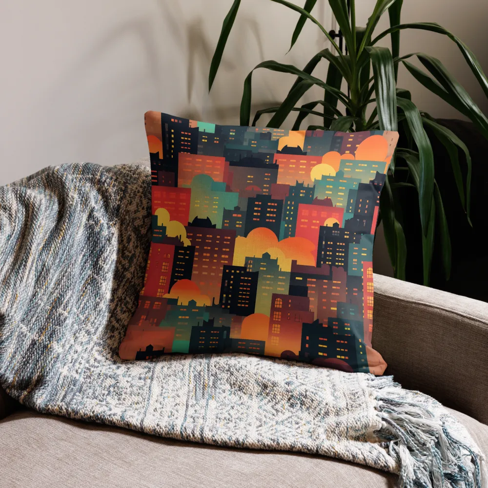 Twilight in the Concrete Jungle | Pillow | 22″×22″