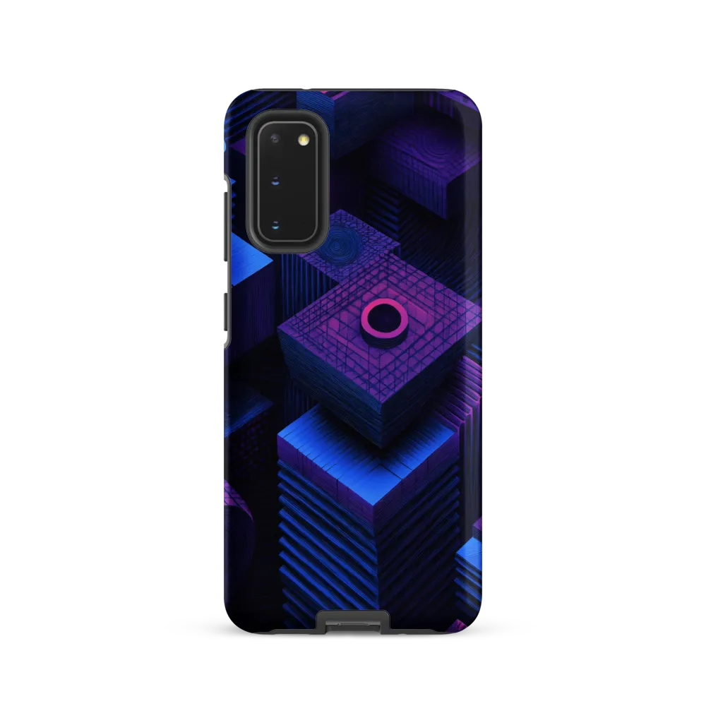 Geometric Dreams in Blue and Purple