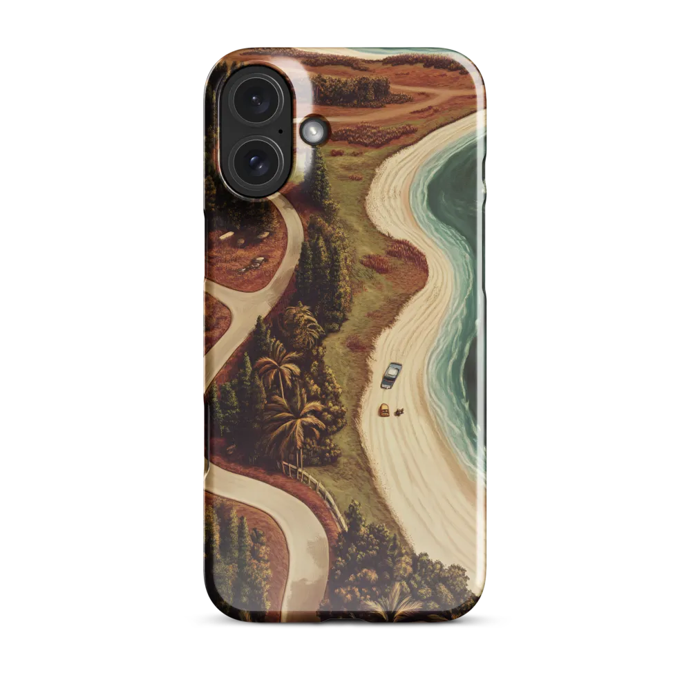 Winding Serenity: A Coastal Journey | Phone Case |  16 Plus | Snap Case | Glossy