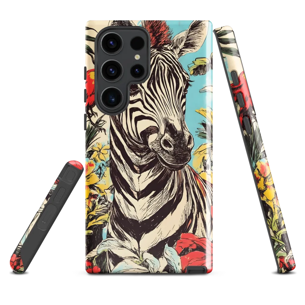 Zebra in Tropical Reverie