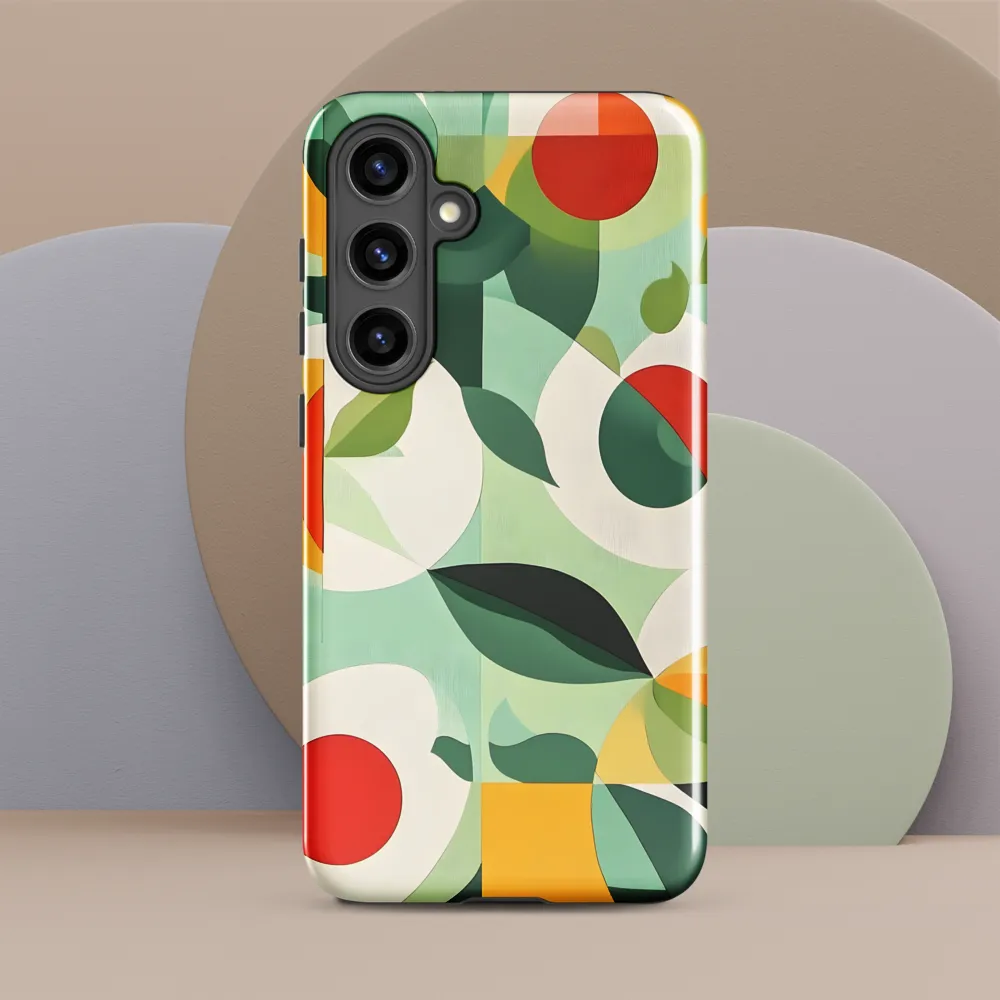 Harmony in Shapes: A Playful Abstract Design | Phone Case |  S24 Plus | Tough Case | Glossy