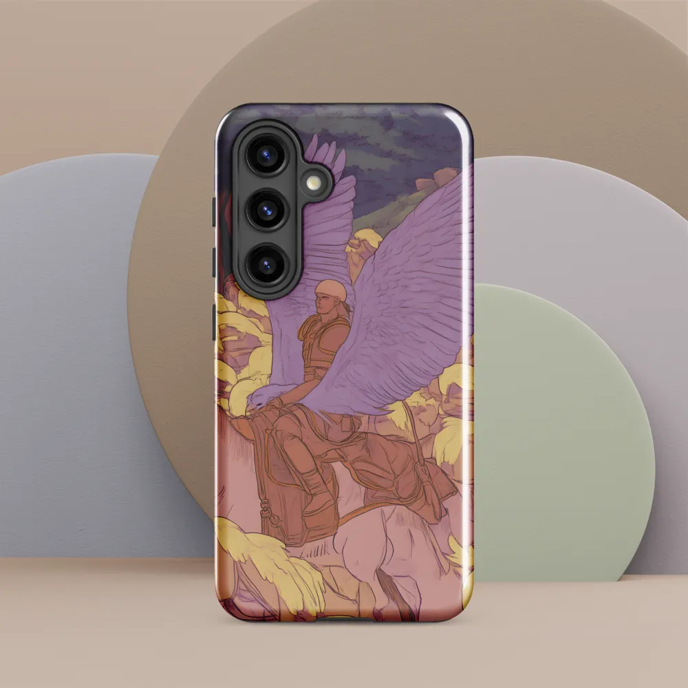 The Winged Guardian | Phone Case |  S24 | Tough Case | Glossy
