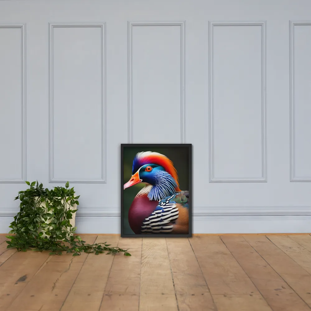 The Majestic Mandarin | Poster with Black Frame | 18″×24″