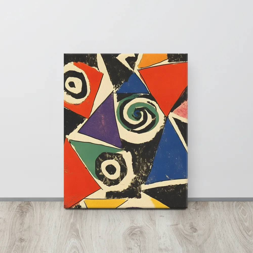 Dynamic Geometric Abstraction | Canvas | 16″×20″