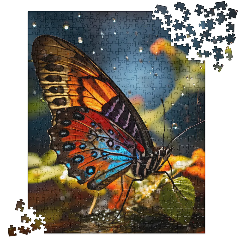 Dance of Colors: The Butterfly's Elegance | Jigsaw Puzzle | 520 pieces