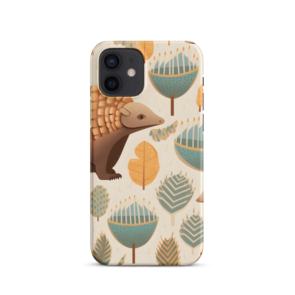 Pangolins in a Whimsical Habitat | Phone Case |  12 | Snap Case | Matte