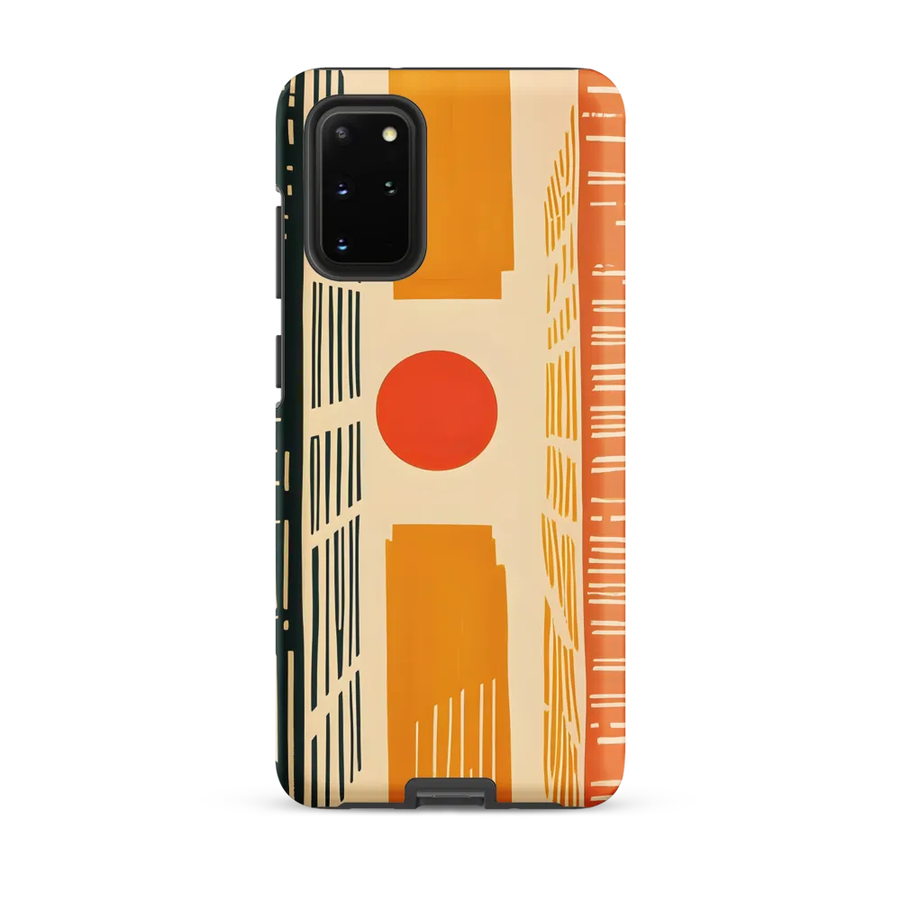 Urban Harmony: A Geometric Sunrise